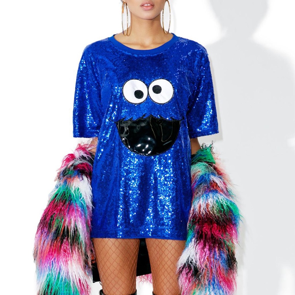 Dolls kill Cookie Monster one size